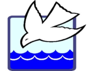 Sticker Custom Preview Image #016554 Animals Birds Dove Water