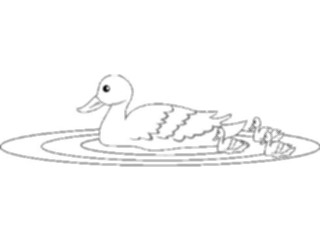 Sticker Custom Preview Image #016633 Animals Birds Duck Family1