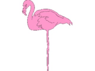 Sticker Custom Preview Image #016790 Animals Birds Flamingo03