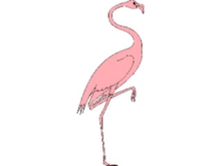 Sticker Custom Preview Image #016792 Animals Birds Flamingo05
