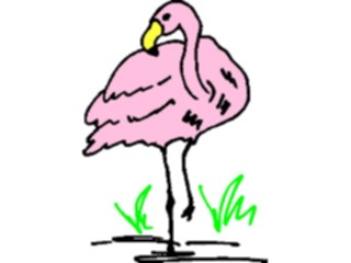 Sticker Custom Preview Image #016793 Animals Birds Flamingo06