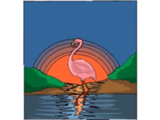 Sticker Custom Preview Image #016800 Animals Birds Flamingo13