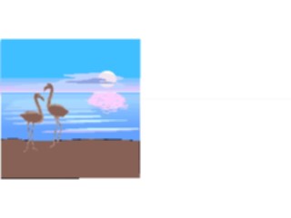 Sticker Custom Preview Image #016814 Animals Birds Flamingos3
