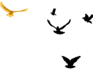Sticker Custom Preview Image #016826 Animals Birds Flying12