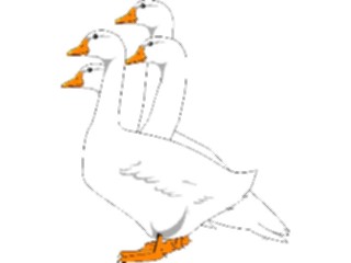 Sticker Custom Preview Image #016840 Animals Birds Geese1