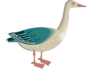 Sticker Custom Preview Image #016860 Animals Birds Goose07
