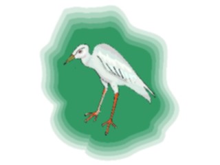 Sticker Custom Preview Image #016899 Animals Birds Heron03