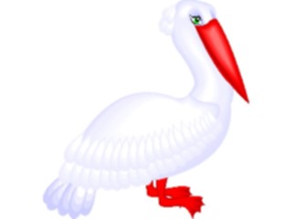 Sticker Custom Preview Image #017104 Animals Birds Pelican06