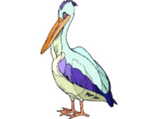 Sticker Custom Preview Image #017107 Animals Birds Pelican09