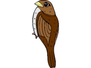 Sticker Custom Preview Image #017257 Animals Birds Sparrow08