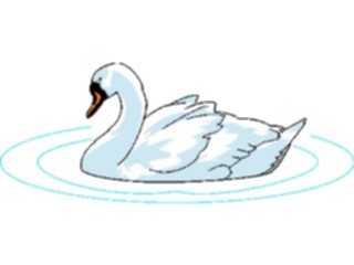 Sticker Custom Preview Image #017285 Animals Birds Swan07