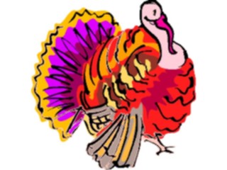 Sticker Custom Preview Image #017345 Animals Birds Turkey3