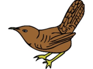 Sticker Custom Preview Image #017380 Animals Birds Wren2