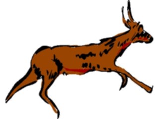 Sticker Custom Preview Image #017389 Animals Brush Stroke Antelope04