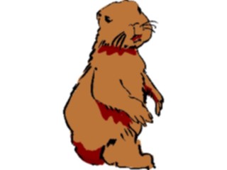 Sticker Custom Preview Image #017402 Animals Brush Stroke Beaver