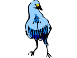 Sticker Custom Preview Image #017403 Animals Brush Stroke Bird01