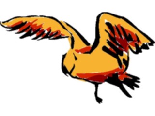 Sticker Custom Preview Image #017421 Animals Brush Stroke Bird Flying07