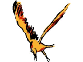 Sticker Custom Preview Image #017422 Animals Brush Stroke Bird Flying08