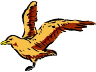 Sticker Custom Preview Image #017423 Animals Brush Stroke Bird Flying09