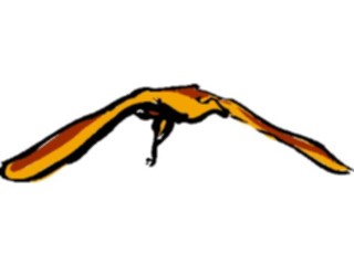 Sticker Custom Preview Image #017426 Animals Brush Stroke Bird Flying12