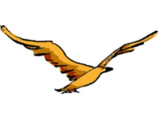 Sticker Custom Preview Image #017429 Animals Brush Stroke Bird Flying15