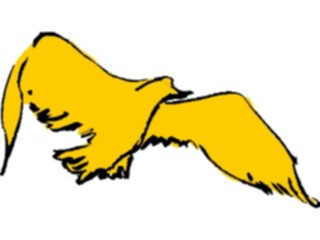 Sticker Custom Preview Image #017430 Animals Brush Stroke Bird Flying16