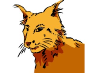 Sticker Custom Preview Image #017443 Animals Brush Stroke Cat3