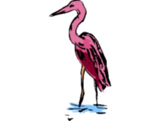 Sticker Custom Preview Image #017449 Animals Brush Stroke Crane