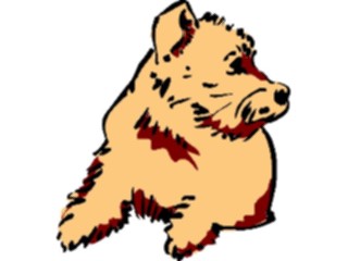 Sticker Custom Preview Image #017457 Animals Brush Stroke Dog01