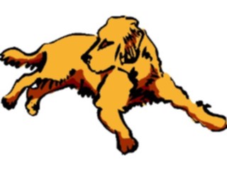 Sticker Custom Preview Image #017458 Animals Brush Stroke Dog02