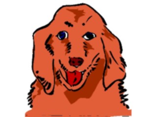 Sticker Custom Preview Image #017461 Animals Brush Stroke Dog05