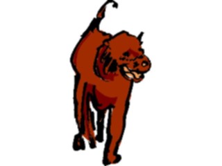 Sticker Custom Preview Image #017463 Animals Brush Stroke Dog07