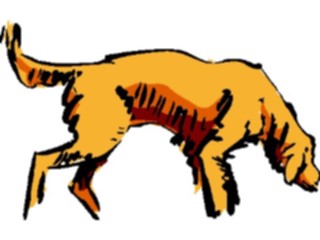 Sticker Custom Preview Image #017465 Animals Brush Stroke Dog09