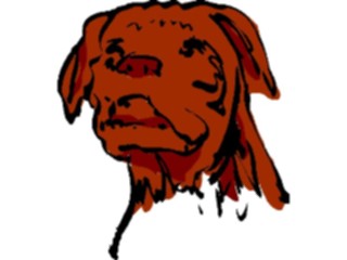 Sticker Custom Preview Image #017466 Animals Brush Stroke Dog10