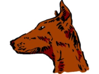 Sticker Custom Preview Image #017467 Animals Brush Stroke Dog11