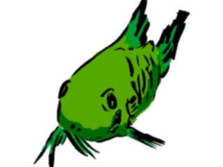 Sticker Custom Preview Image #017479 Animals Brush Stroke Fish4