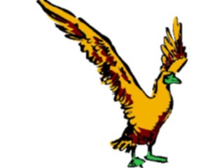 Sticker Custom Preview Image #017489 Animals Brush Stroke Goose