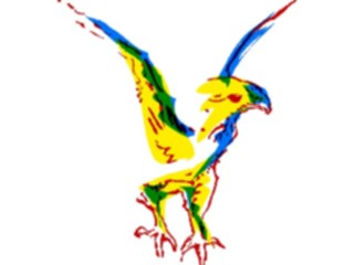 Sticker Custom Preview Image #017490 Animals Brush Stroke Hawk Sketch