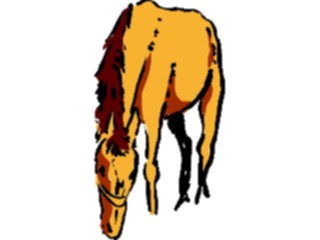 Sticker Custom Preview Image #017492 Animals Brush Stroke Horse2