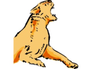 Sticker Custom Preview Image #017498 Animals Brush Stroke Lioness
