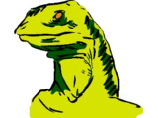 Sticker Custom Preview Image #017501 Animals Brush Stroke Lizard3