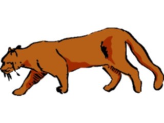 Sticker Custom Preview Image #017505 Animals Brush Stroke Panther