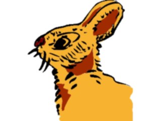 Sticker Custom Preview Image #017509 Animals Brush Stroke Rabbit2