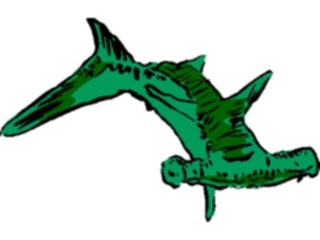 Sticker Custom Preview Image #017517 Animals Brush Stroke Shark