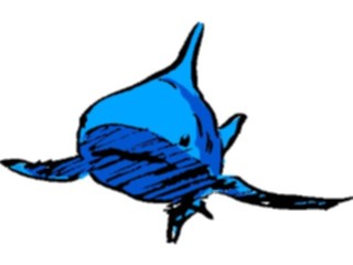 Sticker Custom Preview Image #017518 Animals Brush Stroke Shark Hammerhead