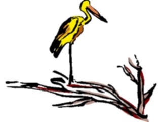 Sticker Custom Preview Image #017521 Animals Brush Stroke Stork1