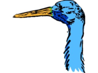 Sticker Custom Preview Image #017522 Animals Brush Stroke Stork2