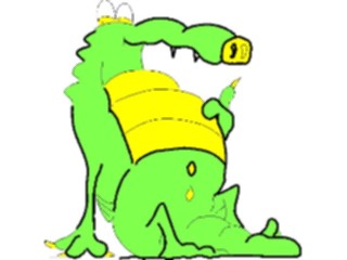 Sticker Custom Preview Image #017535 Animals Cartoons Alligator03