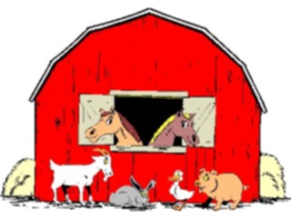 Sticker Custom Preview Image #017574 Animals Cartoons Animals Barn