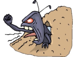 Sticker Custom Preview Image #017590 Animals Cartoons Ant Angry1